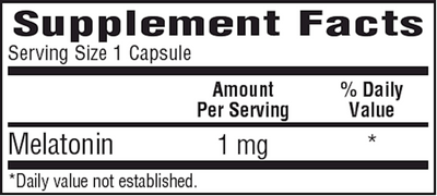 Melatonin 1 mg  Curated Wellness