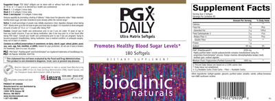 PGX Daily Ultra Matrix Softgels 180 gels Curated Wellness