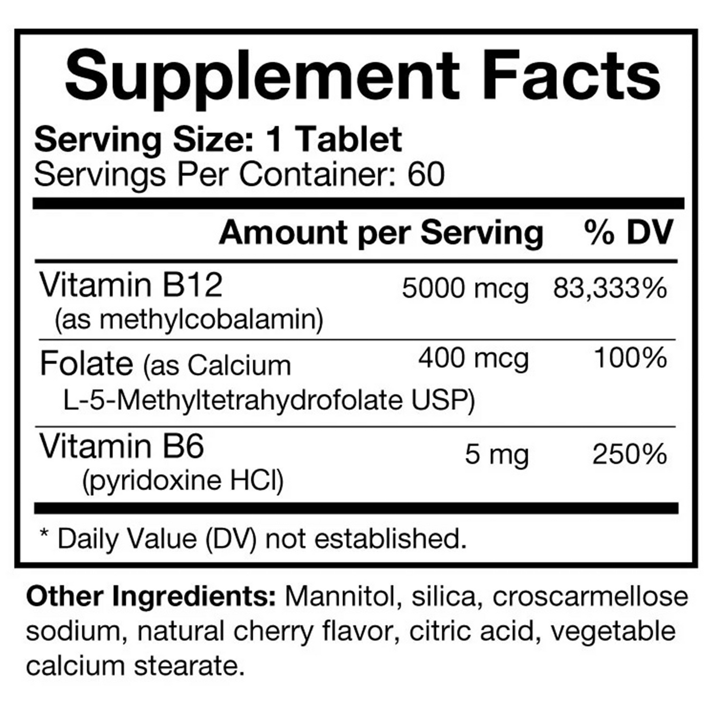 Methyl B12 Plus 5000 mcg  Curated Wellness