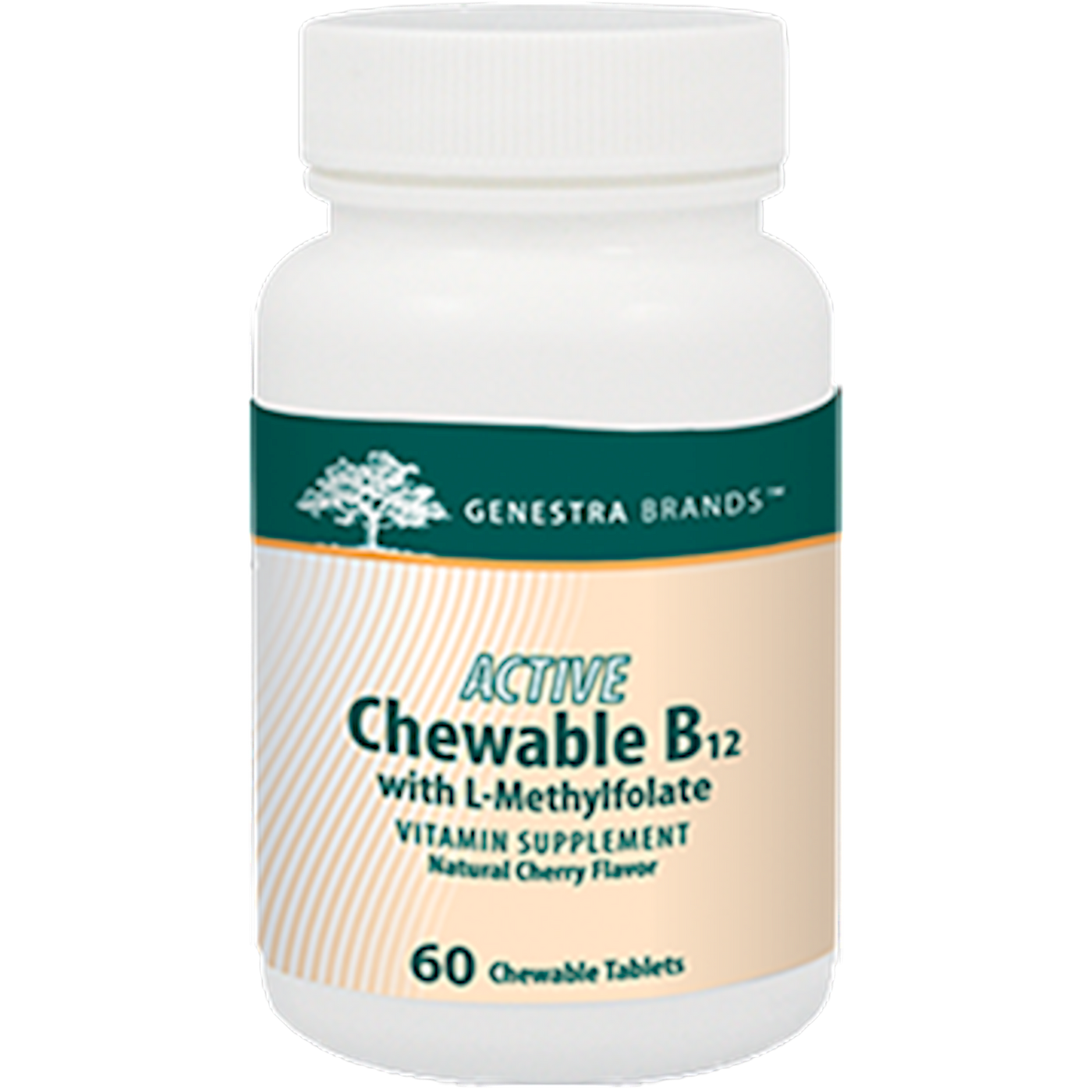 Active Chew B12 w/L-Methylfolate 60 tabs Curated Wellness