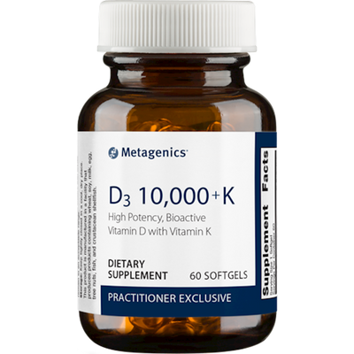 D3 10,000 + K 60 gels Curated Wellness