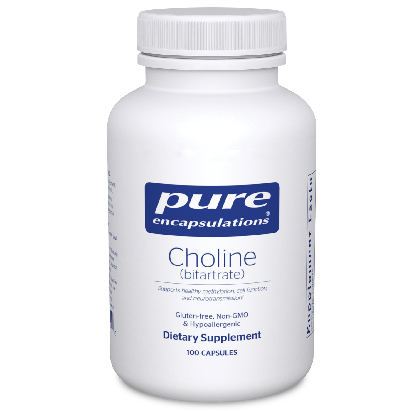 Choline (bitartrate) 100c Curated Wellness