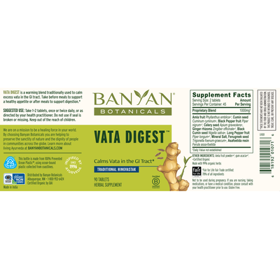 Vata Digest  Curated Wellness