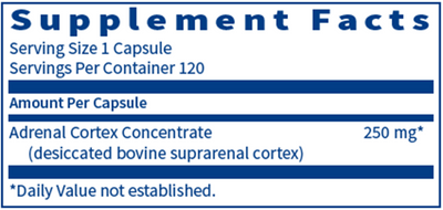 Adrenal Cortex 250 mg  Curated Wellness