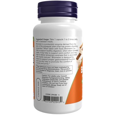 Bromelain 2400 GDU/g 500 mg 60 vcaps Curated Wellness