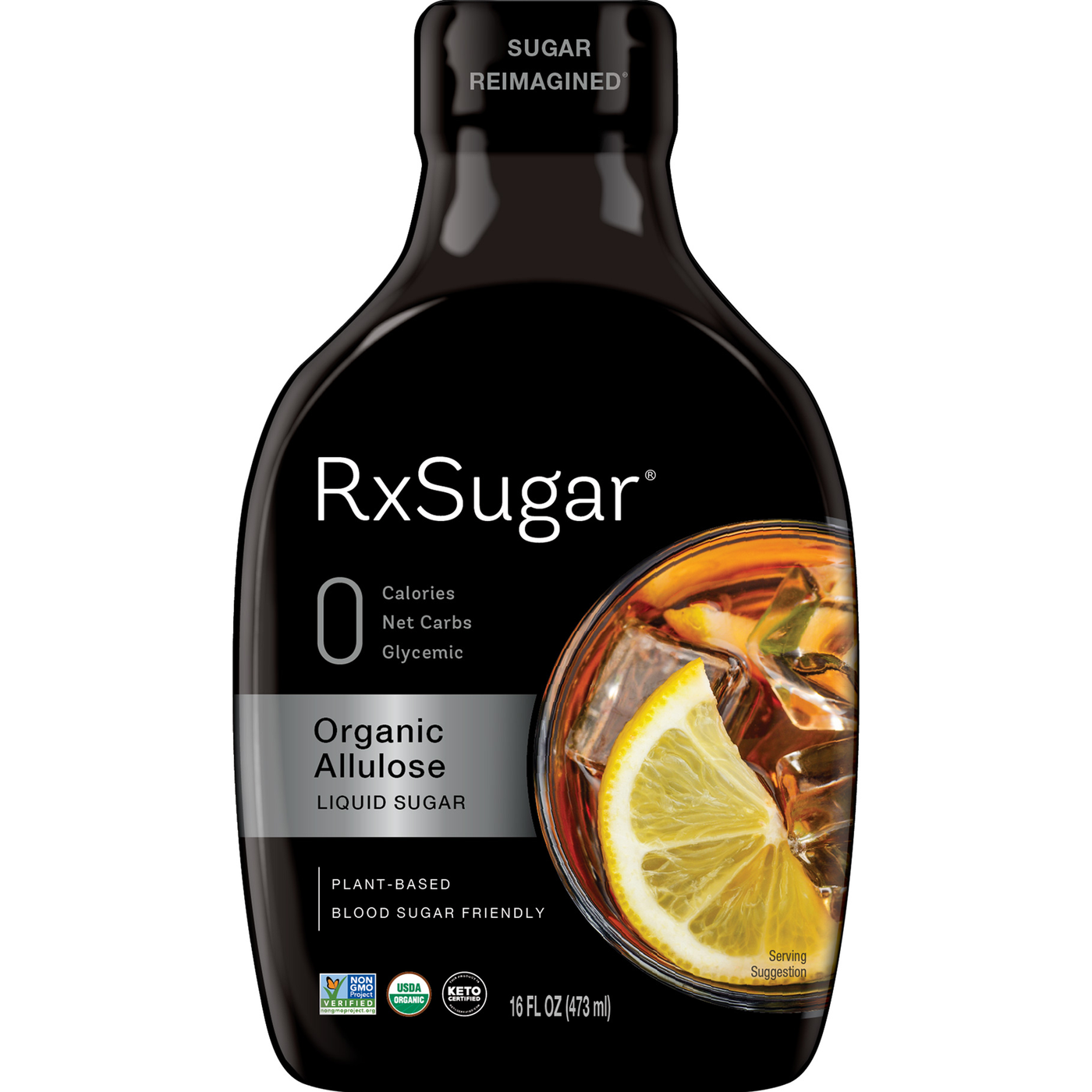 RxSugar Organic Liquid Sugar 16 fl oz Curated Wellness