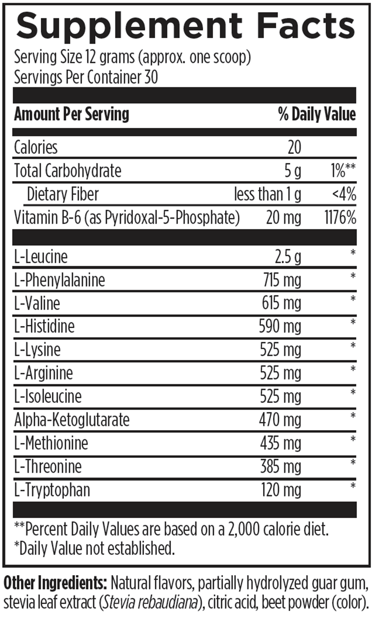 Amino Acid Supreme 360 g Curated Wellness