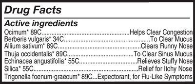 Sinus Maximum Strength Organic .34 oz Curated Wellness