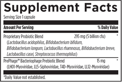 Probiophage DF 60 caps Curated Wellness