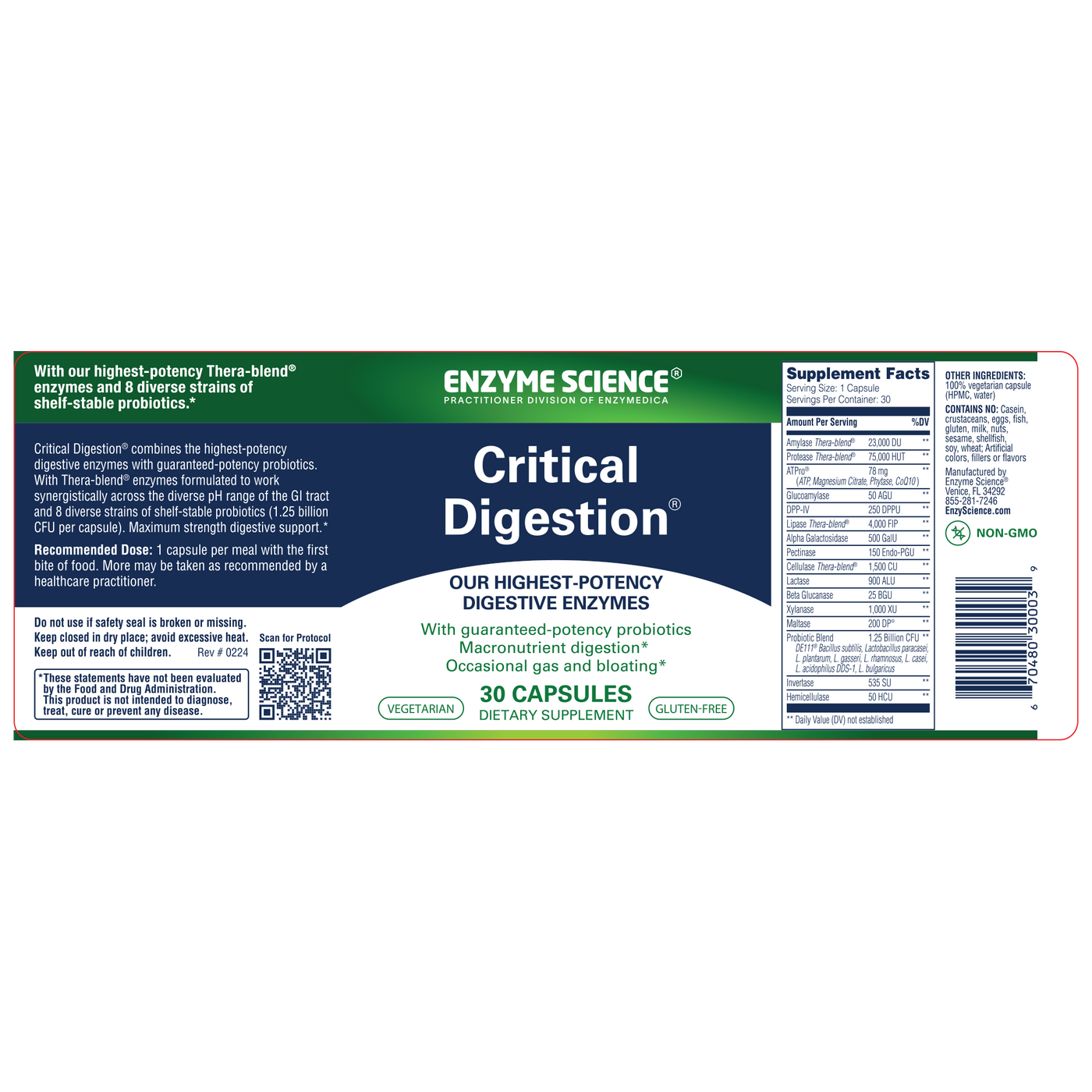 Critical Digestion 30 Capsules Curated Wellness