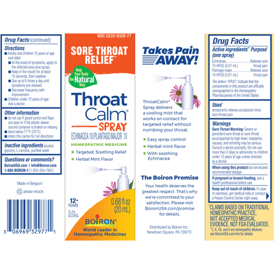 ThroatCalm Spray 0.68 fl oz Curated Wellness