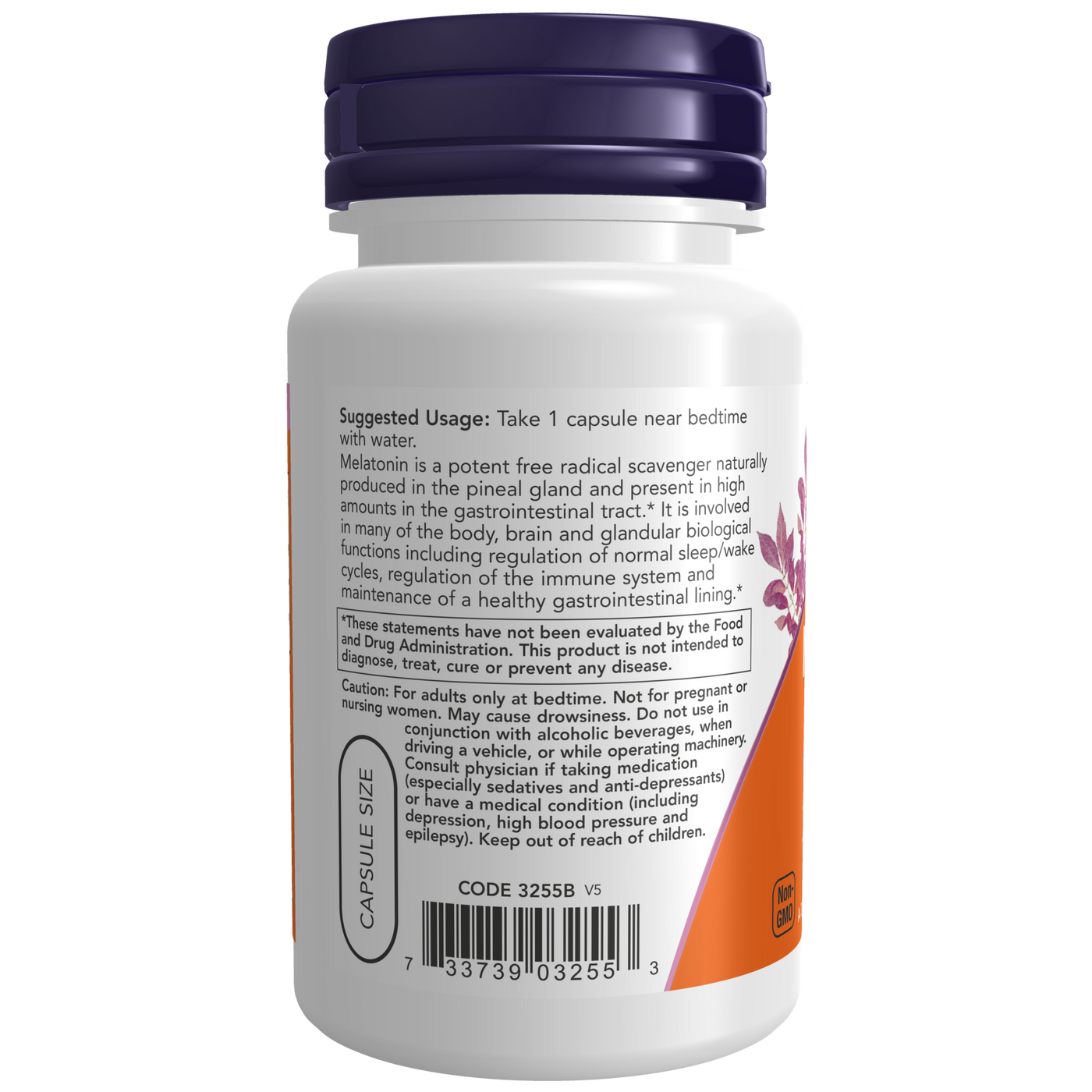 Melatonin 3 mg  Curated Wellness