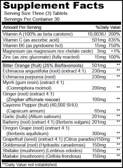 Super Bio Vegetarian 90 tabs Curated Wellness