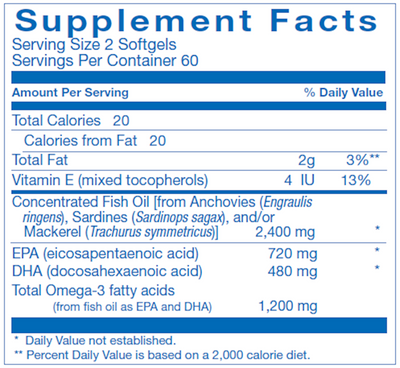 Clinical Omega-3 EPA/DHA  Curated Wellness