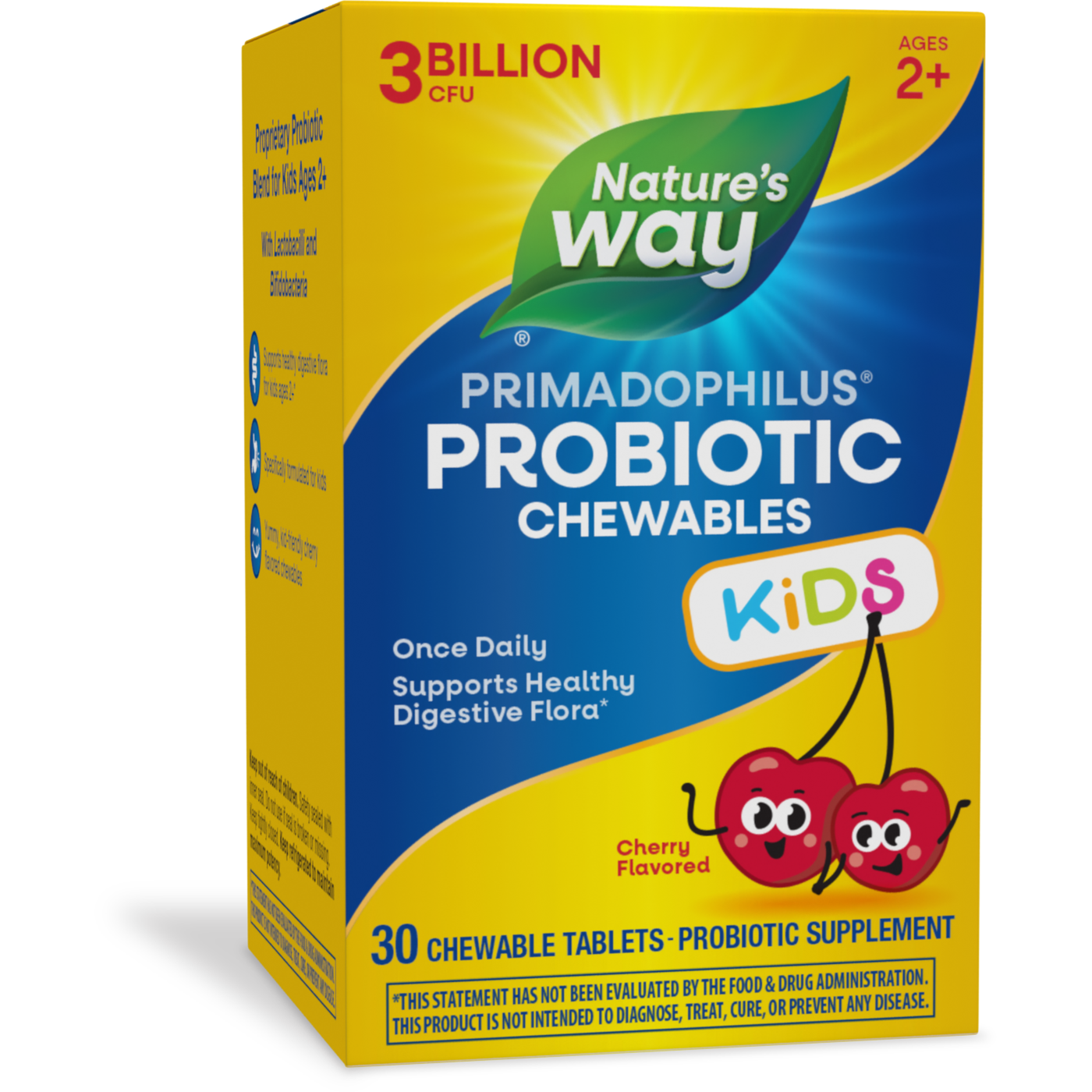 Primadophilus Kids Cherry Flavor 30chew Curated Wellness