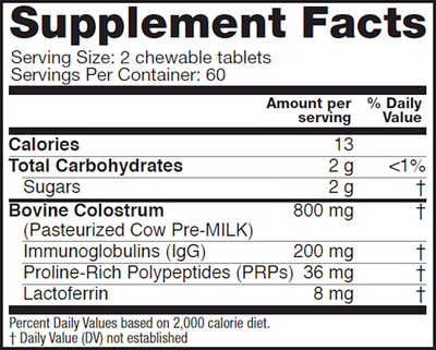 Colostrum Chewables Pineapple 120 chew Curated Wellness