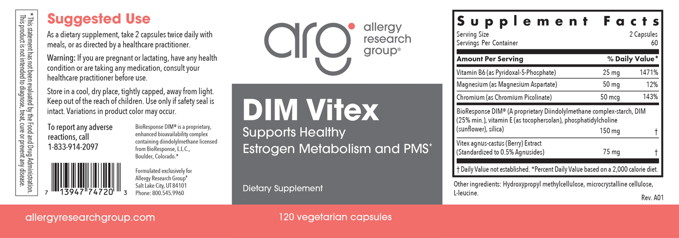 DIM Vitex PMS Formula  Curated Wellness