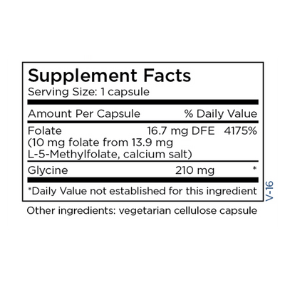 L-Methylfolate 10 mg 90 caps Curated Wellness