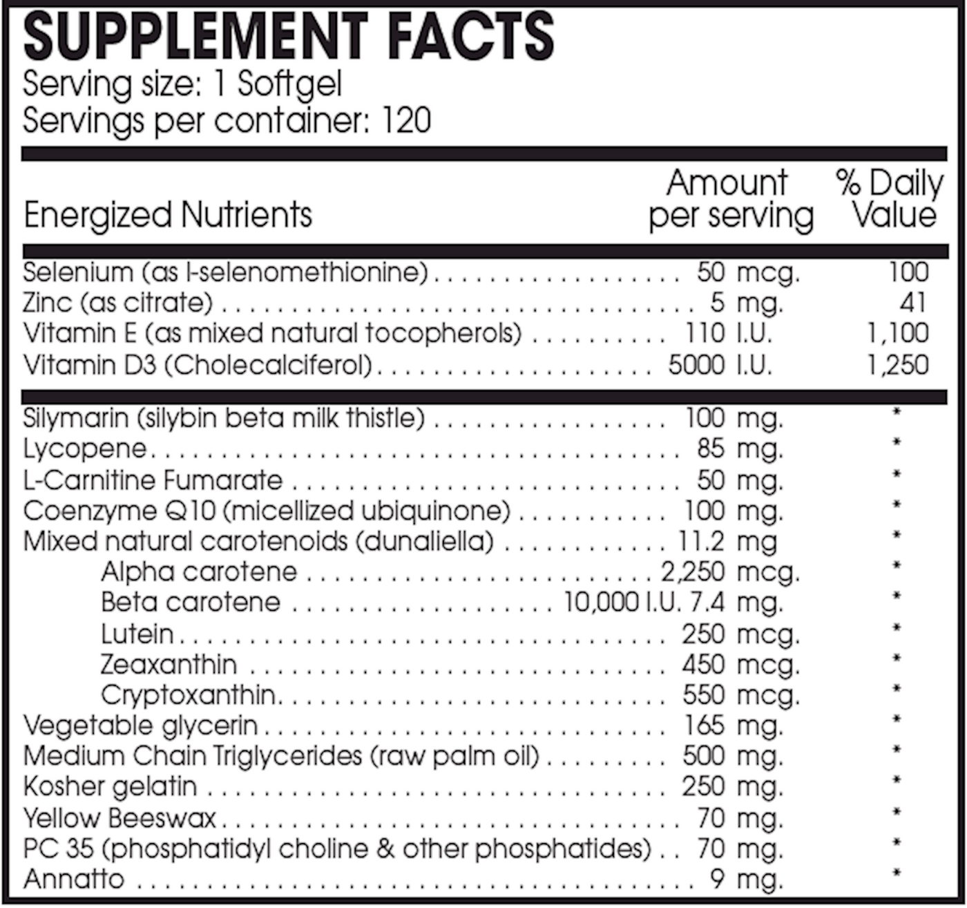 Liva Guard Forte 120 gels Curated Wellness