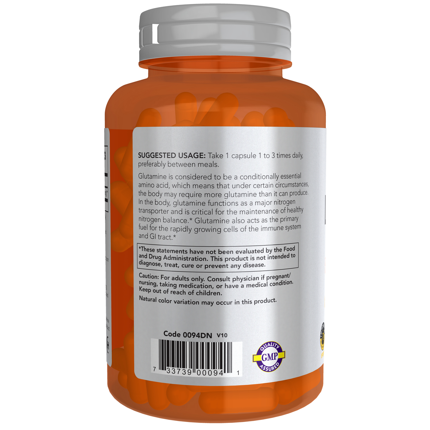 L-Glutamine 1000 mg  Curated Wellness