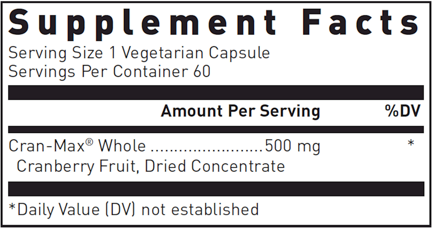 Cran-Max 500 mg  Curated Wellness