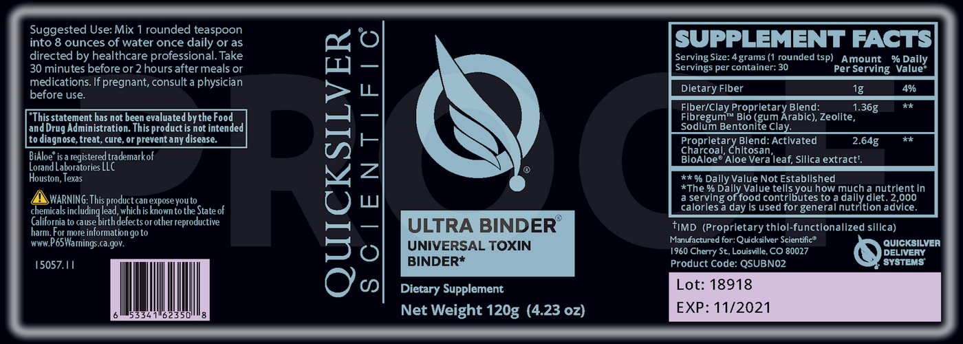 Ultra Binder, Toxin Binder ings Curated Wellness