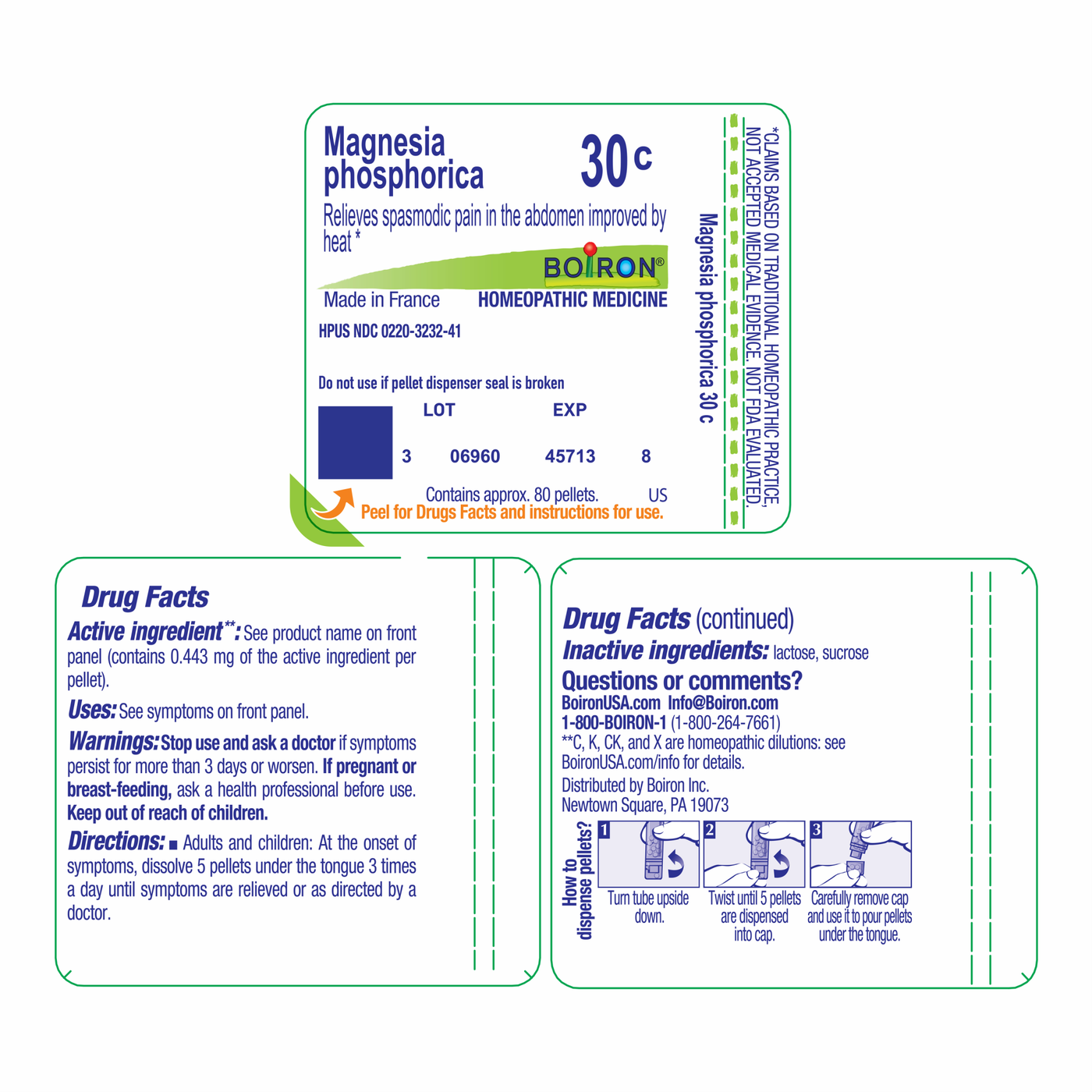 Magnesia phosphorica 30C 80 plts Curated Wellness
