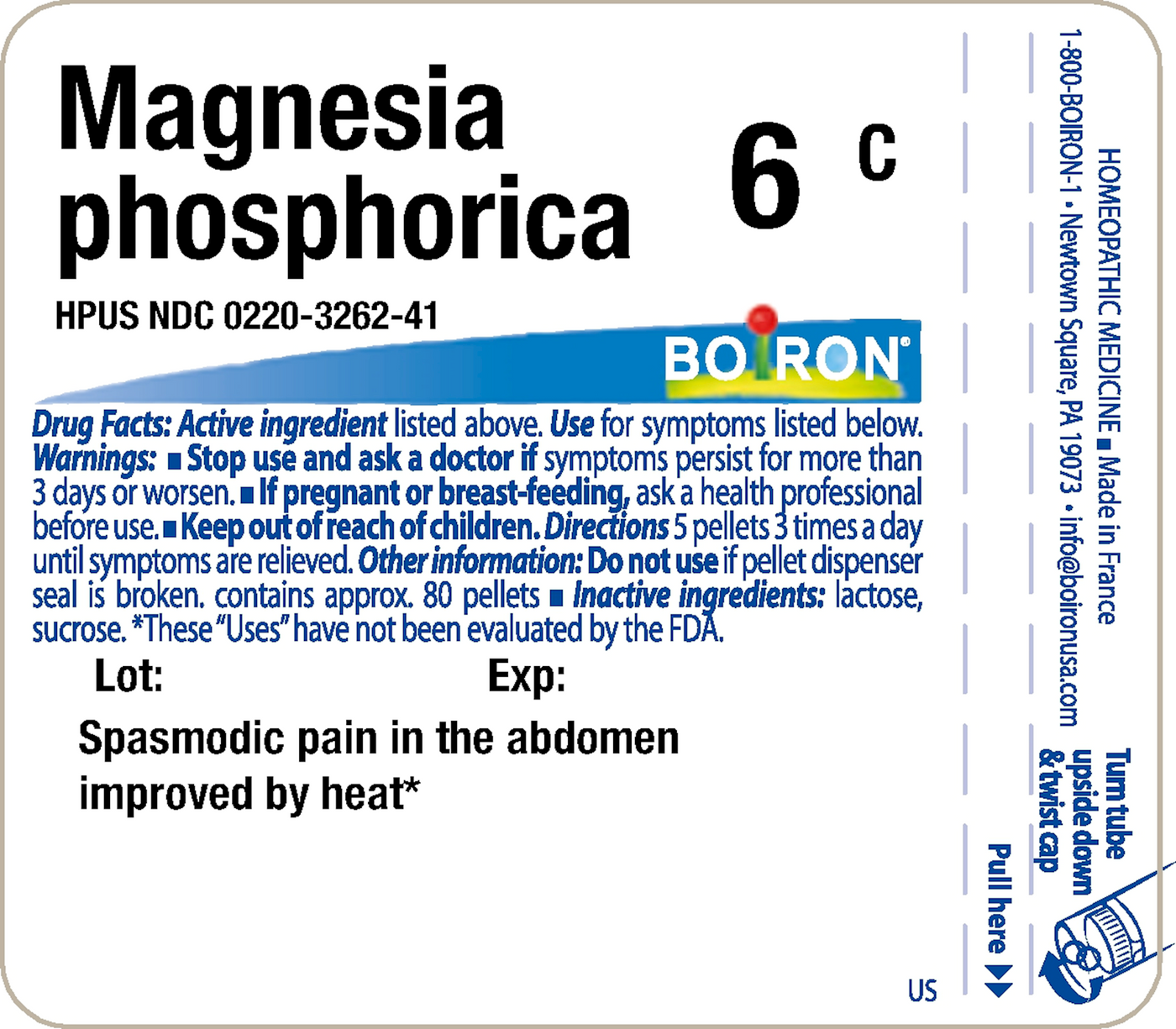 Magnesia phosphorica 6C 80 plts Curated Wellness
