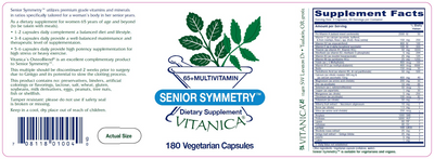 Senior Symmetry 180 vcaps Curated Wellness