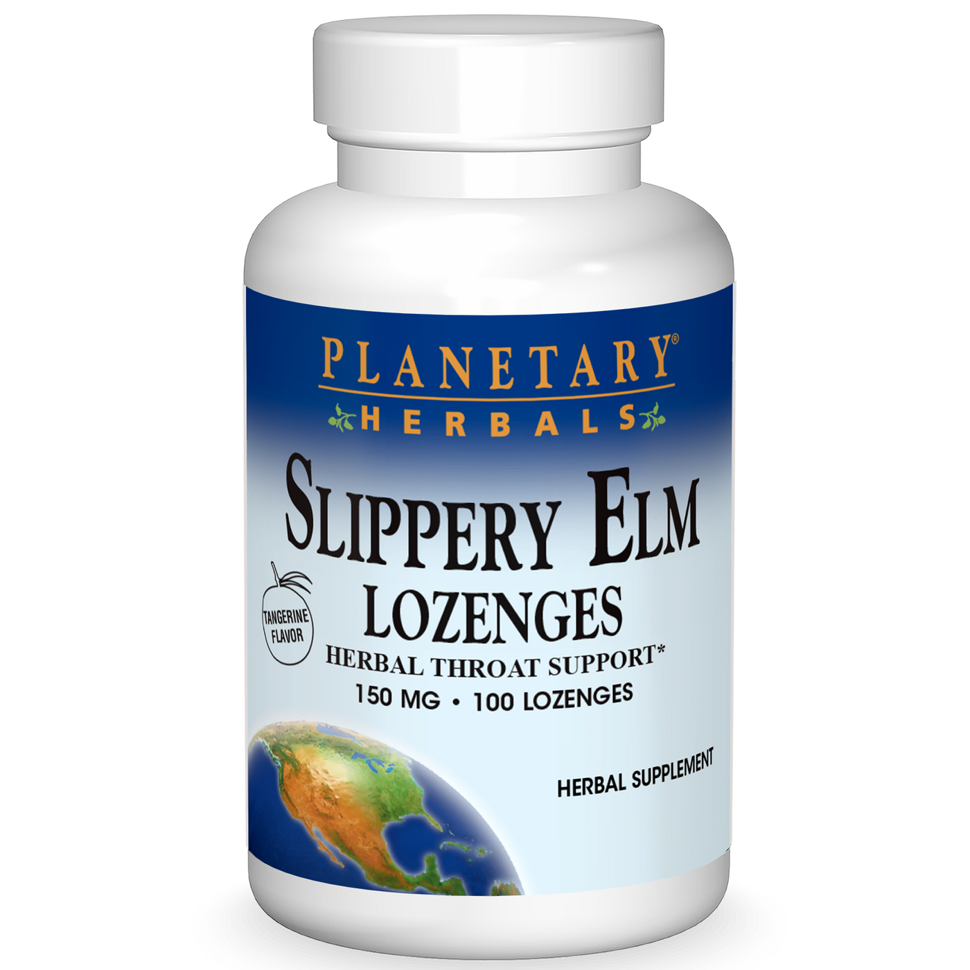 Slippery Elm Tangerine Loz 100 ct Curated Wellness
