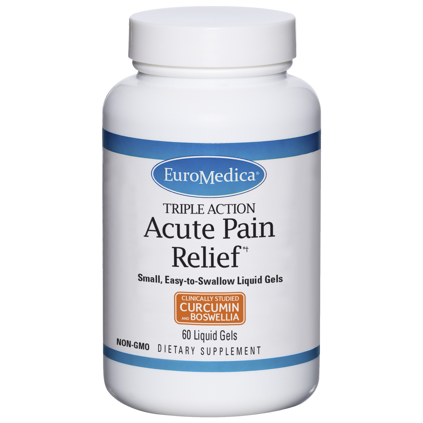 Acute Pain Relief 60 liquid gels Curated Wellness