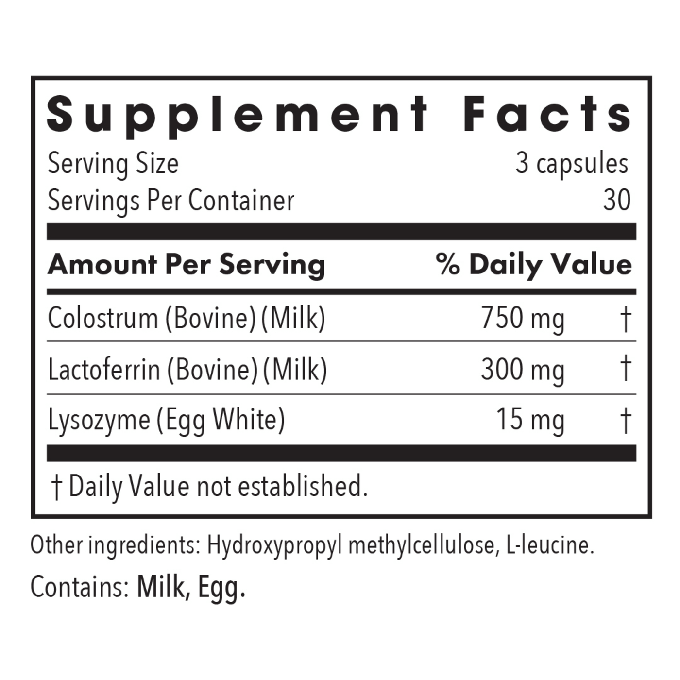 Laktoferrin w/ Colostrum  Curated Wellness