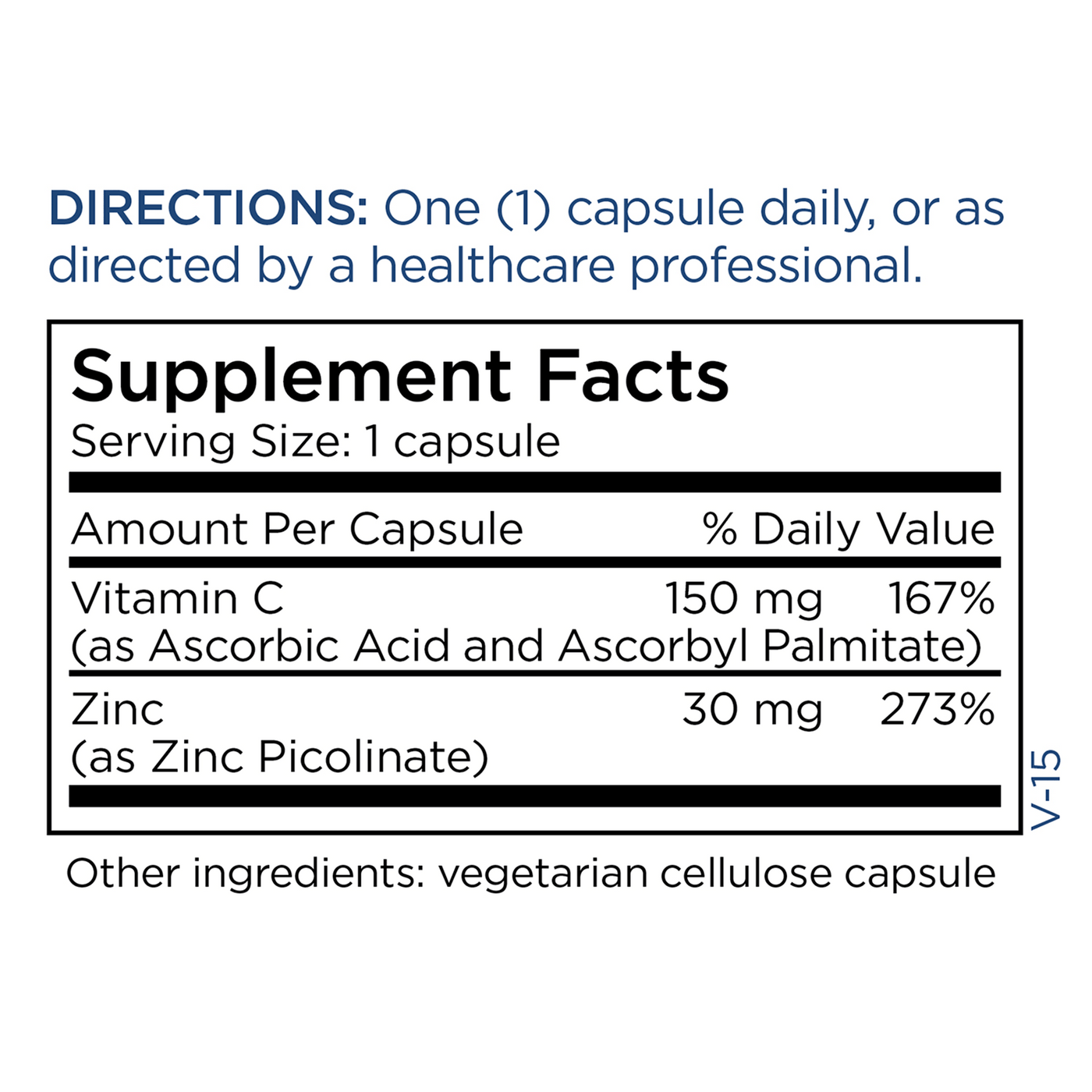 Zinc Picolinate 30 mg 90 caps Curated Wellness