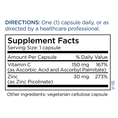 Zinc Picolinate 30 mg 90 caps Curated Wellness