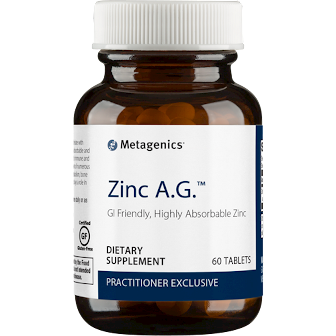 Zinc A.G. 20 mg 60 tabs Curated Wellness