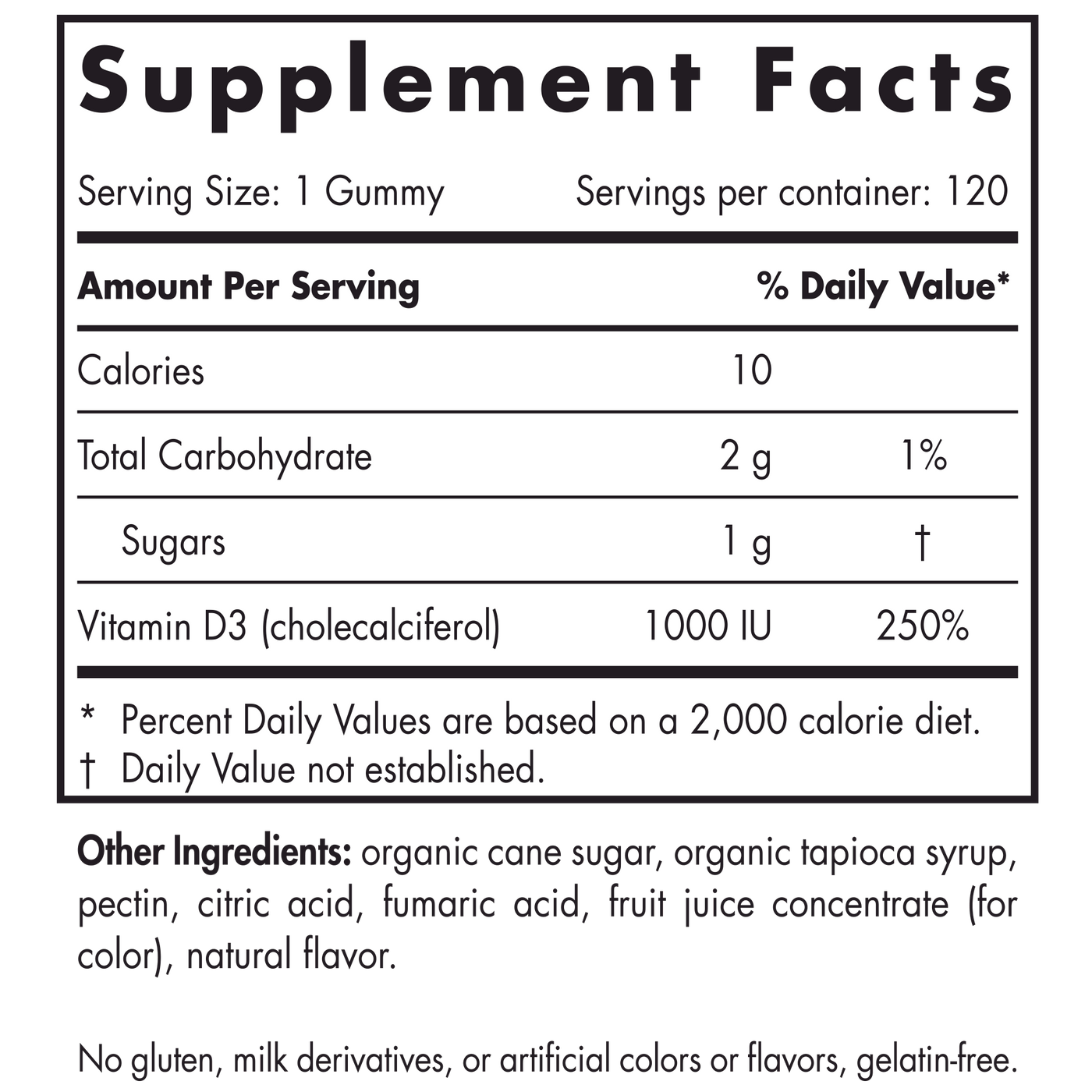 Vitamin D3 120 Gummies Curated Wellness