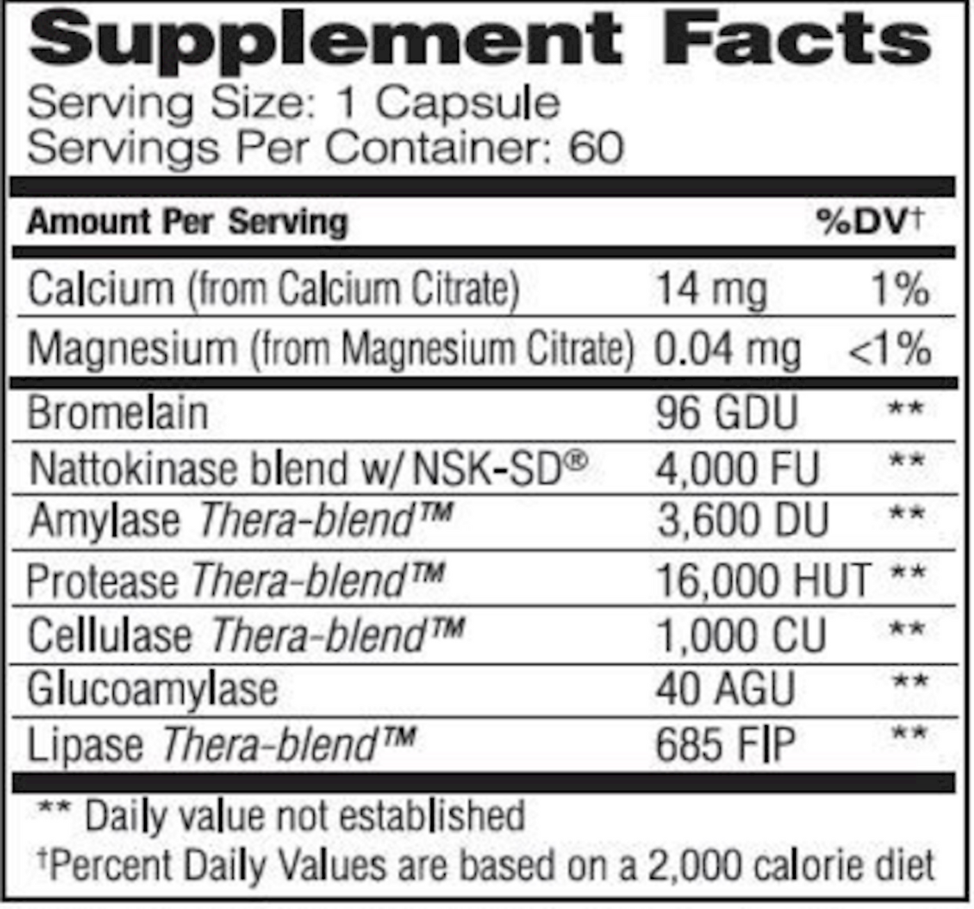 Nattokinase Pro 60 Capsules Curated Wellness