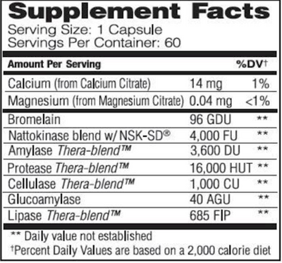 Nattokinase Pro 60 Capsules Curated Wellness