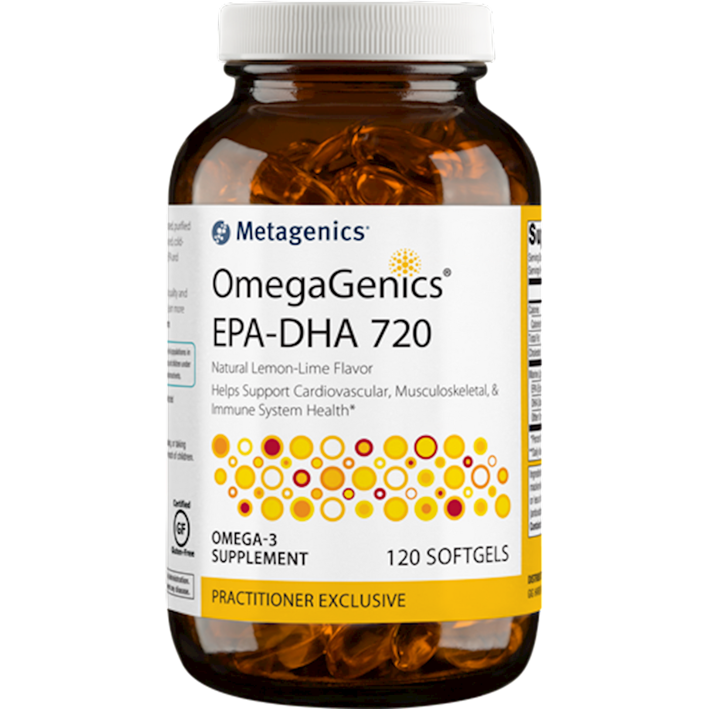 OmegaGenics EPA-DHA 720 Lemon 120 gels Curated Wellness