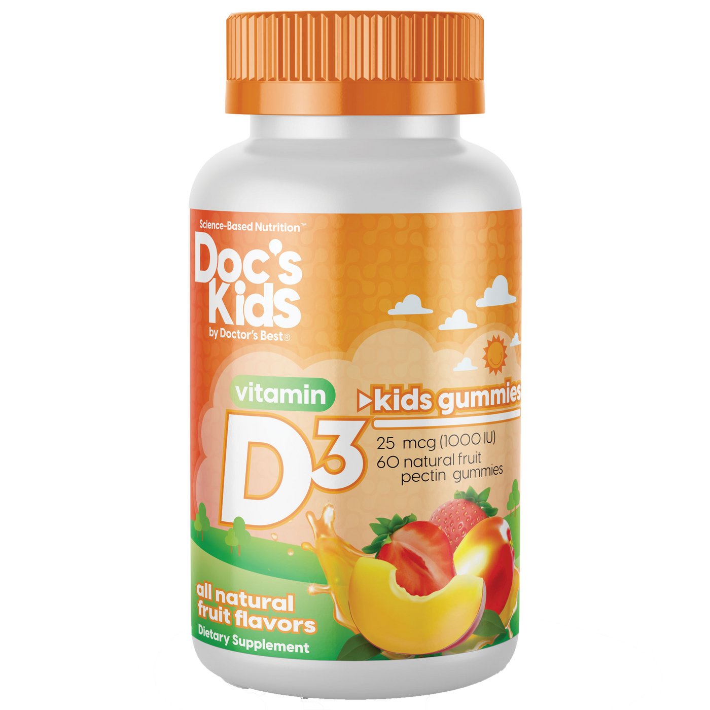 Kids Vitamin D3 Gummies 60 gummies Curated Wellness