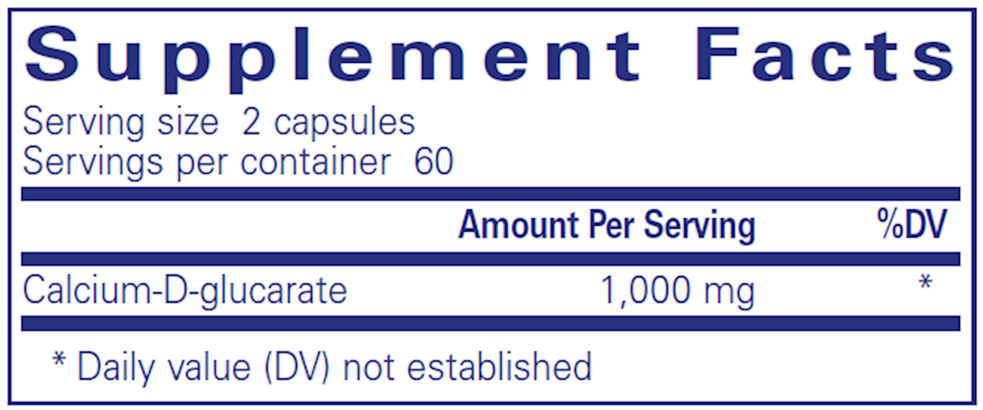 Calcium-d-Glucarate 1000 mg  Curated Wellness