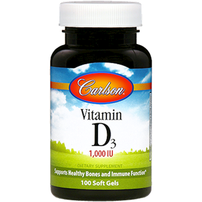 Vitamin D 25 mcg 100 gels Curated Wellness