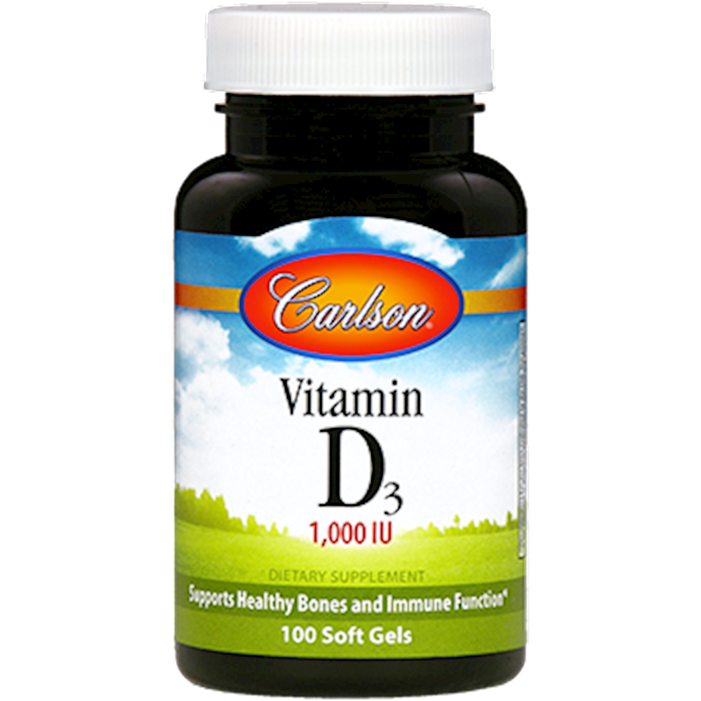 Vitamin D 25 mcg 100 gels Curated Wellness