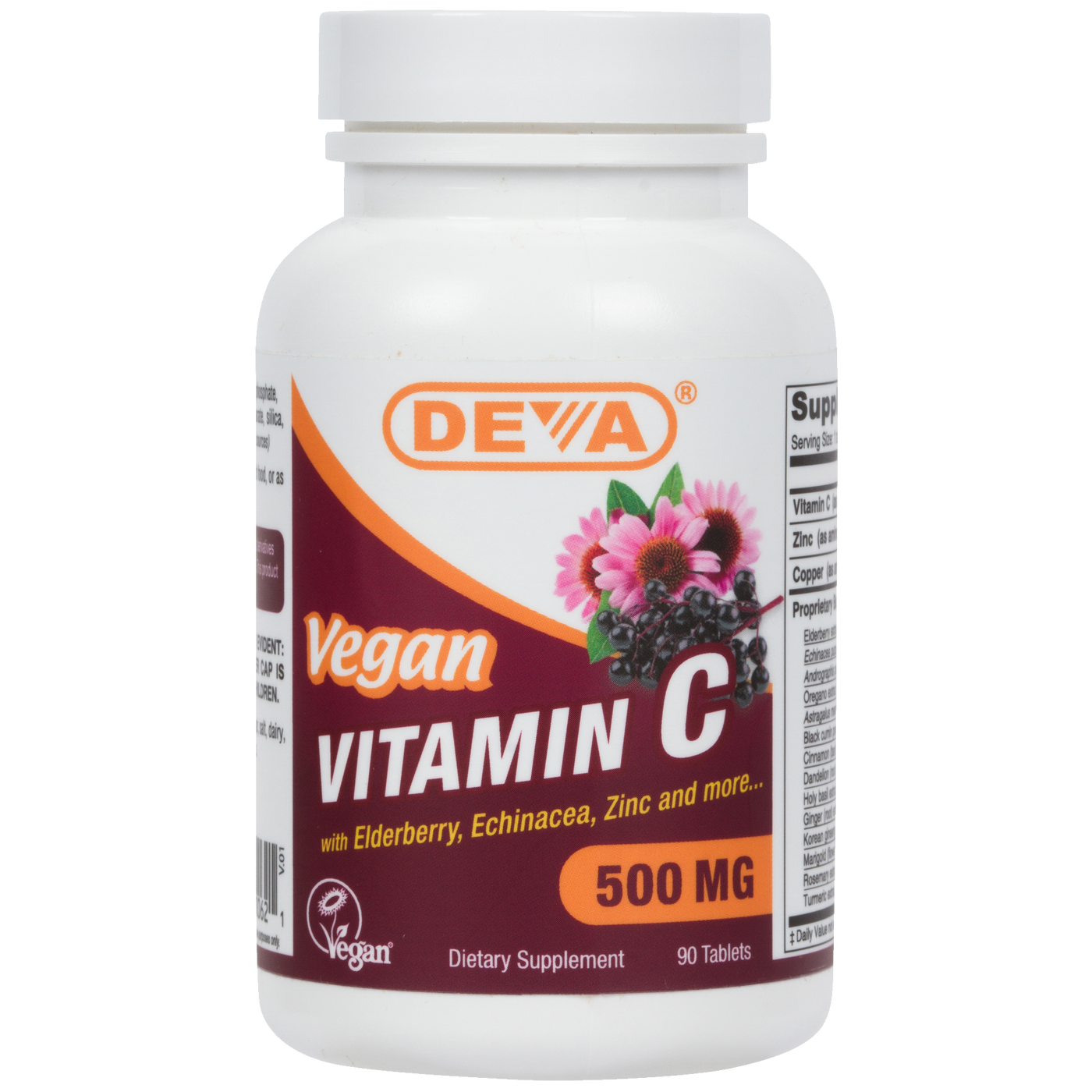 Vegan Vitamin C 500 mg Elder  Curated Wellness