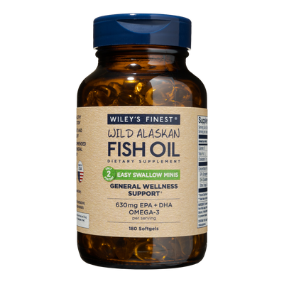 Wild Alaskan Fish Oil 180 mini sgels Curated Wellness