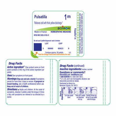Pulsatilla 1M 80 plts Curated Wellness