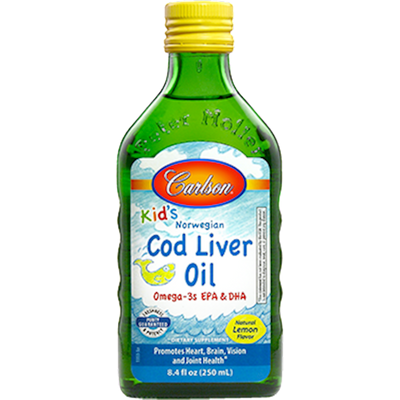 Carlson Kids Cod Liver Oil Lemon  Curated Wellness