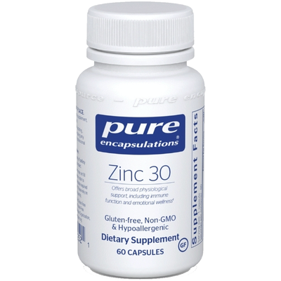 Zinc 30 60 vcaps Curated Wellness