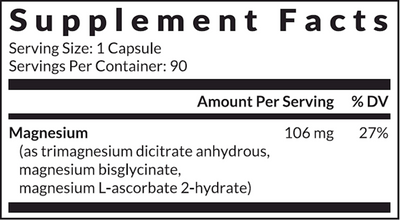 Magnesium³ 90 Capsules Curated Wellness