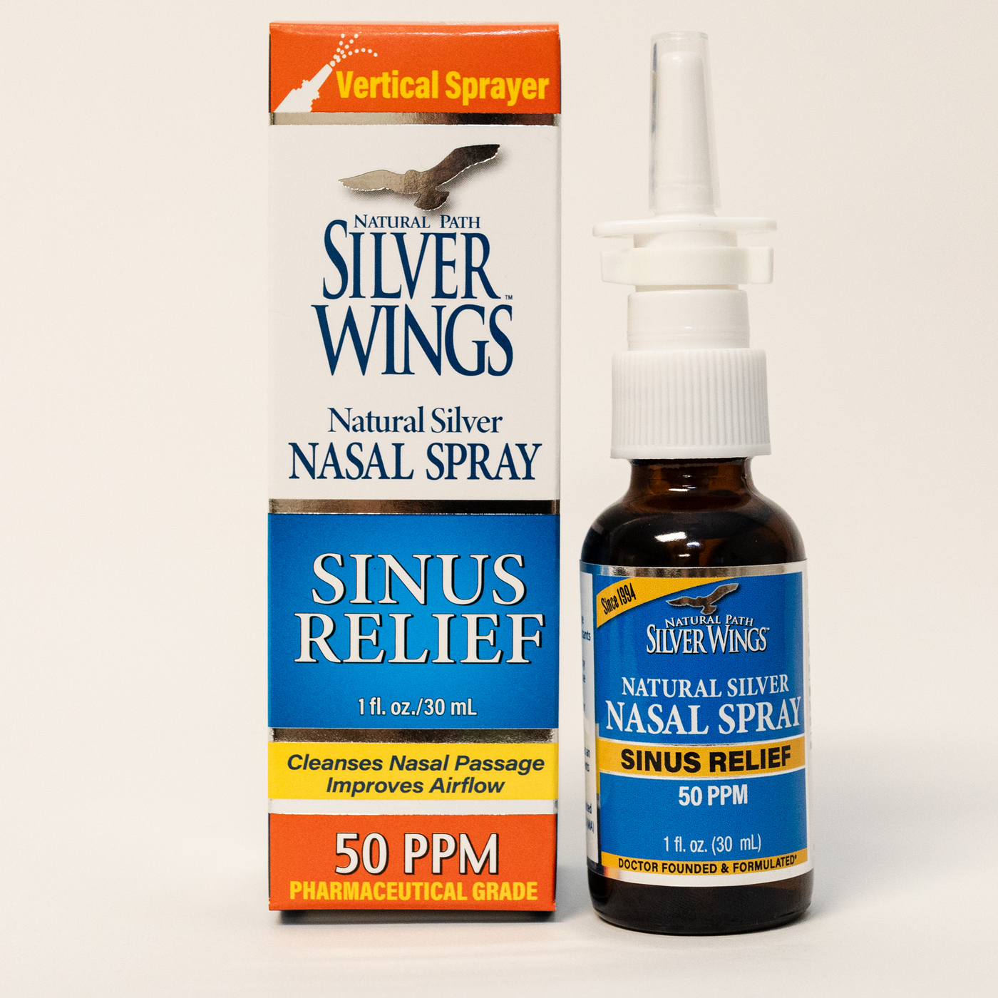 Colloidal Silv Sinus Relief 50 PPM  Curated Wellness
